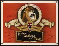 2a025 STARS OF METRO GOLDWYN MAYER signed commercial poster '79 by SIXTEEN classic MGM stars!