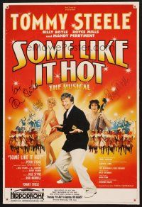 2a014 SOME LIKE IT HOT THE MUSICAL signed stage play English double crown '92 by Steele + 3 more!
