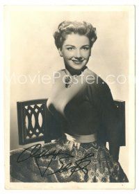 2a409 ANNE BAXTER signed deluxe 5x7 still '40s wonderful portrait of the pretty star!