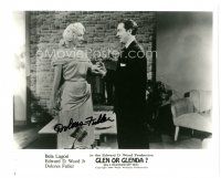 2a287 DOLORES FULLER signed 8x10 still R94 great close up standing & smiling at Ed Wood!