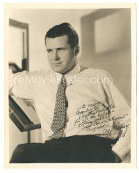 2a295 FEG MURRAY signed deluxe 8x10 still '40s great portrait of the LA Times cartoonist!