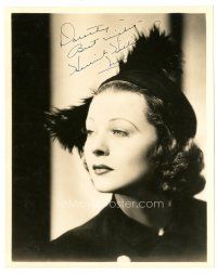 2a303 HARRIET NELSON signed 8x10 still '40s cool close portrait, signed as Harriet Hilliard Nelson!