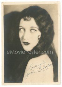 2a419 JOAN CRAWFORD signed deluxe 5x7 still '20s wonderful young head & shoulders close up!