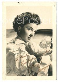 2a420 KATHRYN GRAYSON signed deluxe 3.5x5 still '54 great close up of the pretty actress/singer!