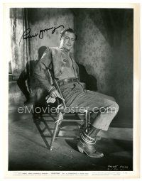 2a370 ROBERT YOUNG signed 8x10 still '47 full-length close up bound to a chair in Relentless!