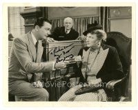 2a368 ROBERT YOUNG signed 8x10 still '41 showing knife to Marjorie Main in The Trial of Mary Dugan!