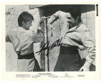 2a375 RORY CALHOUN signed 8x10 still '52 close up in a fight from Way of a Gaucho!