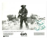 2a389 TOM SELLECK signed 8x10 still '90 full-length portrait with rifle from Quigley Down Under!