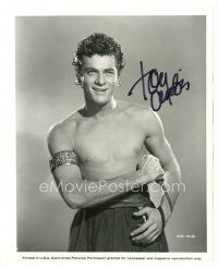 2a393 TONY CURTIS signed 8x10 still '51 best close up from Prince Who Was a Thief!