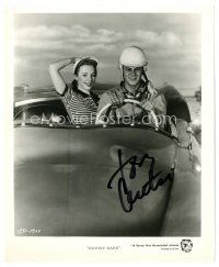 2a394 TONY CURTIS signed 8x10 TV still R70s with Piper Laurie in race car from Johnny Dark!