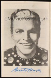 2a246 BUSTER CRABBE signed convention program '75 on his picture when he appeared at a show!