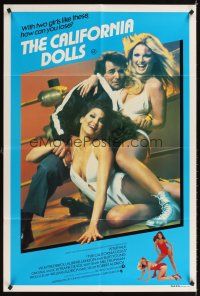2b317 ALL THE MARBLES Aust 1sh '81 great image of Peter Falk & sexy female wrestlers!