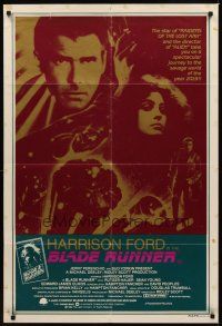 2b324 BLADE RUNNER Aust 1sh '82 Ridley Scott sci-fi classic, Harrison Ford, different art!