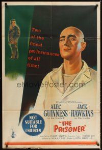 2b349 PRISONER Aust 1sh '55 Jack Hawkins accuses bald Cardinal Alec Guinness of treason!
