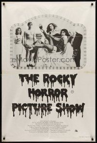 2b353 ROCKY HORROR PICTURE SHOW Aust 1sh '75 wacky image of 'hero' Tim Curry & cast!