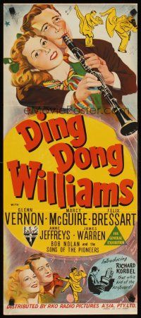2b454 DING DONG WILLIAMS Aust daybill '45 Glen Vernon, Marcy McGuire, Ann Jeffreys!