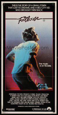 2b501 FOOTLOOSE Aust daybill '84 teenage dancer Kevin Bacon has the music on his side!