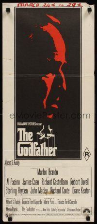 2b516 GODFATHER Aust daybill '72 Marlon Brando in Francis Ford Coppola's classic crime epic!