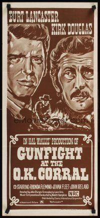 2b532 GUNFIGHT AT THE O.K. CORRAL Aust daybill R70s Burt Lancaster, Kirk Douglas, John Sturges!