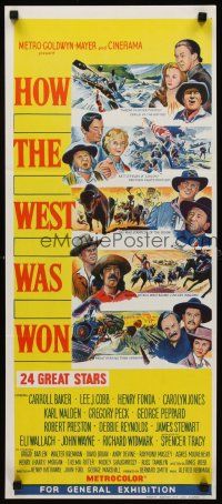 2b565 HOW THE WEST WAS WON Aust daybill '64 Ford, Debbie Reynolds, Gregory Peck & all-star cast!