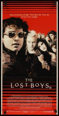 2b648 LOST BOYS Aust daybill '87 teen vampire Kiefer Sutherland, directed by Joel Schumacher!