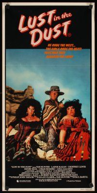 2b650 LUST IN THE DUST Aust daybill '84 Divine, Tab Hunter, together they ravaged the land!