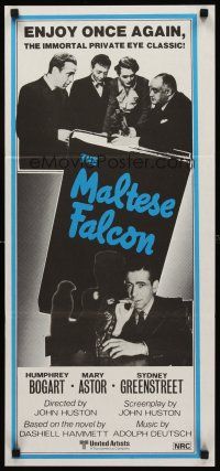 2b656 MALTESE FALCON Aust daybill R80s Humphrey Bogart, Peter Lorre, directed by John Huston!