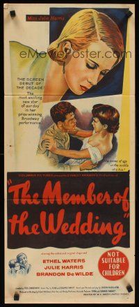 2b672 MEMBER OF THE WEDDING Aust daybill '53 Ethel Waters, Miss Julie Harris becomes a woman!