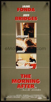 2b685 MORNING AFTER Aust daybill '86 Sidney Lumet, wild images of Jane Fonda & Jeff Bridges!