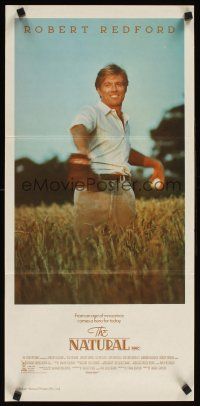 2b694 NATURAL Aust daybill '84 best image of Robert Redford throwing baseball in field!