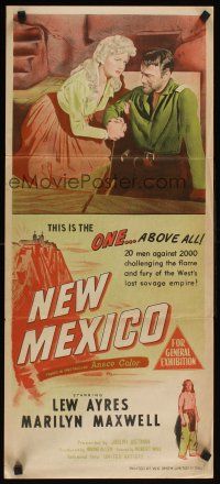 2b696 NEW MEXICO Aust daybill '50 Irving Reis directed, Lew Ayres, Marilyn Maxwell & Andy Devine