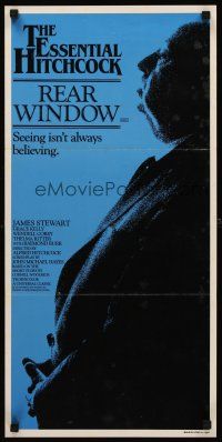2b768 REAR WINDOW Aust daybill R83 profile of Alfred Hitchcock, Jimmy Stewart, Grace Kelly!