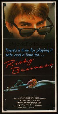 2b781 RISKY BUSINESS Aust daybill '83 classic close up artwork image of Tom Cruise in cool shades!