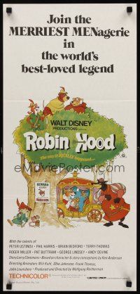 2b782 ROBIN HOOD Aust daybill R83 Walt Disney cartoon, the way it REALLY happened!