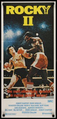 2b786 ROCKY II Aust daybill '79 Sylvester Stallone, Carl Weathers, boxing sequel!