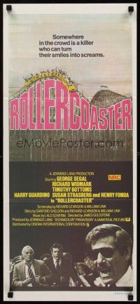 2b789 ROLLERCOASTER Aust daybill '78 George Segal, Richard Widmark, Timothy Botttoms!
