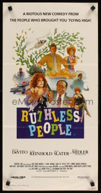 2b805 RUTHLESS PEOPLE Aust daybill '86 Danny DeVito, Bette Midler, directed by Jim Abrahams