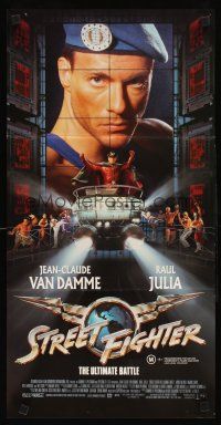 2b886 STREET FIGHTER Aust daybill '94 Jean-Claude Van Damme, Raul Julia in his final role!