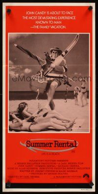2b892 SUMMER RENTAL Aust daybill '85 directed by Carl Reiner, wacky John Candy on vacation!