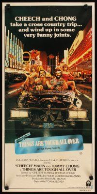 2b922 THINGS ARE TOUGH ALL OVER Aust daybill '82 Cheech & Chong take a trip to Las Vegas!