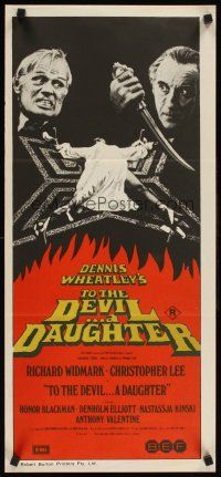 2b929 TO THE DEVIL A DAUGHTER Aust daybill '76 Widmark, Chris Lee, sexy nun Nastassja Kinski!