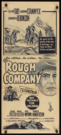 2b961 VIOLENT MEN Aust daybill '54 Glenn Ford, Barbara Stanwyck, Edward G. Robinson!