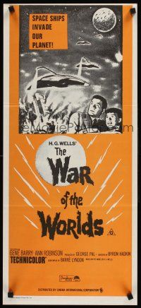 2b968 WAR OF THE WORLDS Aust daybill R70s H.G. Wells classic produced by George Pal!