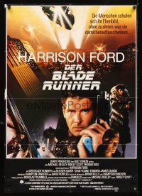 2b176 BLADE RUNNER German '82 Ridley Scott sci-fi classic, montage of Harrison Ford & cast!
