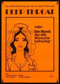 2b191 DEEP THROAT German '72 completely different art of sexy Linda Lovelace!