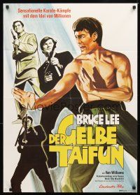 2b193 DER GELBE TAIFUN German '76 wonderful different art of Bruce Lee as Kato!