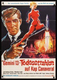 2b247 LIGHTNING BOLT German '67 Antonio Margheriti's Operacion Goldman, sci-fi/fantasy!