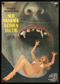 2b251 LUST FOR A VAMPIRE German '71 wacky sexy devils in female bodies with the kiss of death!