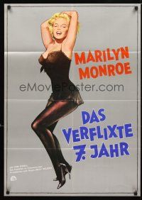 2b281 SEVEN YEAR ITCH German R70s Billy Wilder, great sexy art of Marilyn Monroe!