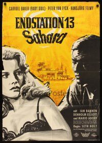 2b289 STATION SIX-SAHARA German '62 super sexy Carroll Baker is alone with five men in the desert!
